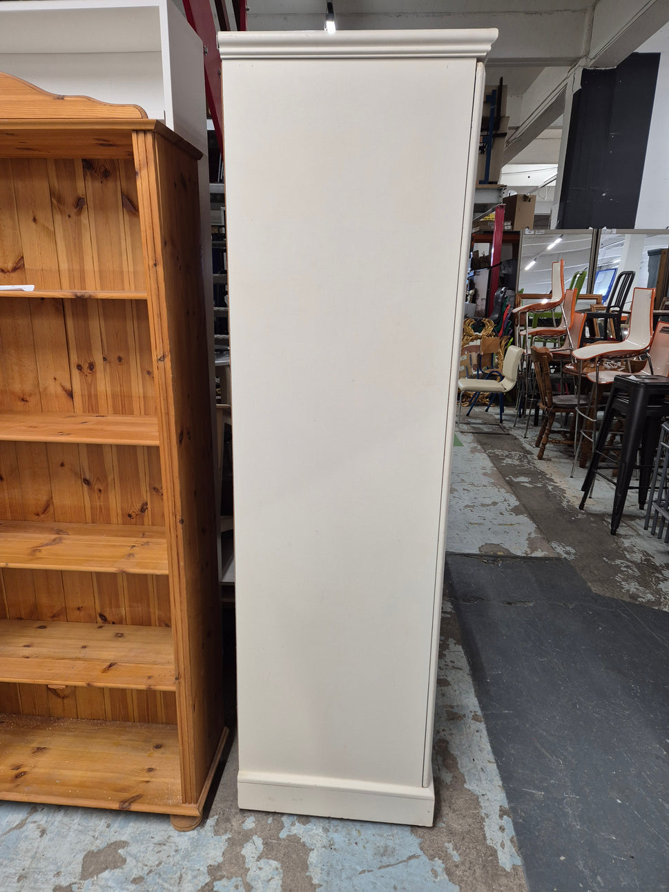 Cream pine laminate wardrobe 2125