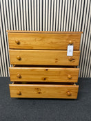 4 Drawer Pine Chest of Drawer  44423