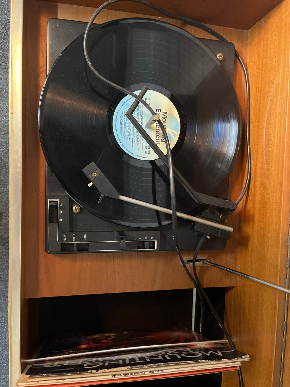 Bush teak stained retro stereo unit 2225