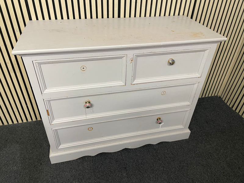 Grey painted wooden dressing table pine wood.  44524
