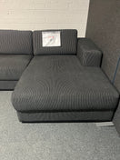 Switch Large black fabric stripe corner sofa suite 2225 3 image