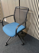 Switch Eske fixed mesh back swivel chair - TEAL 3 image