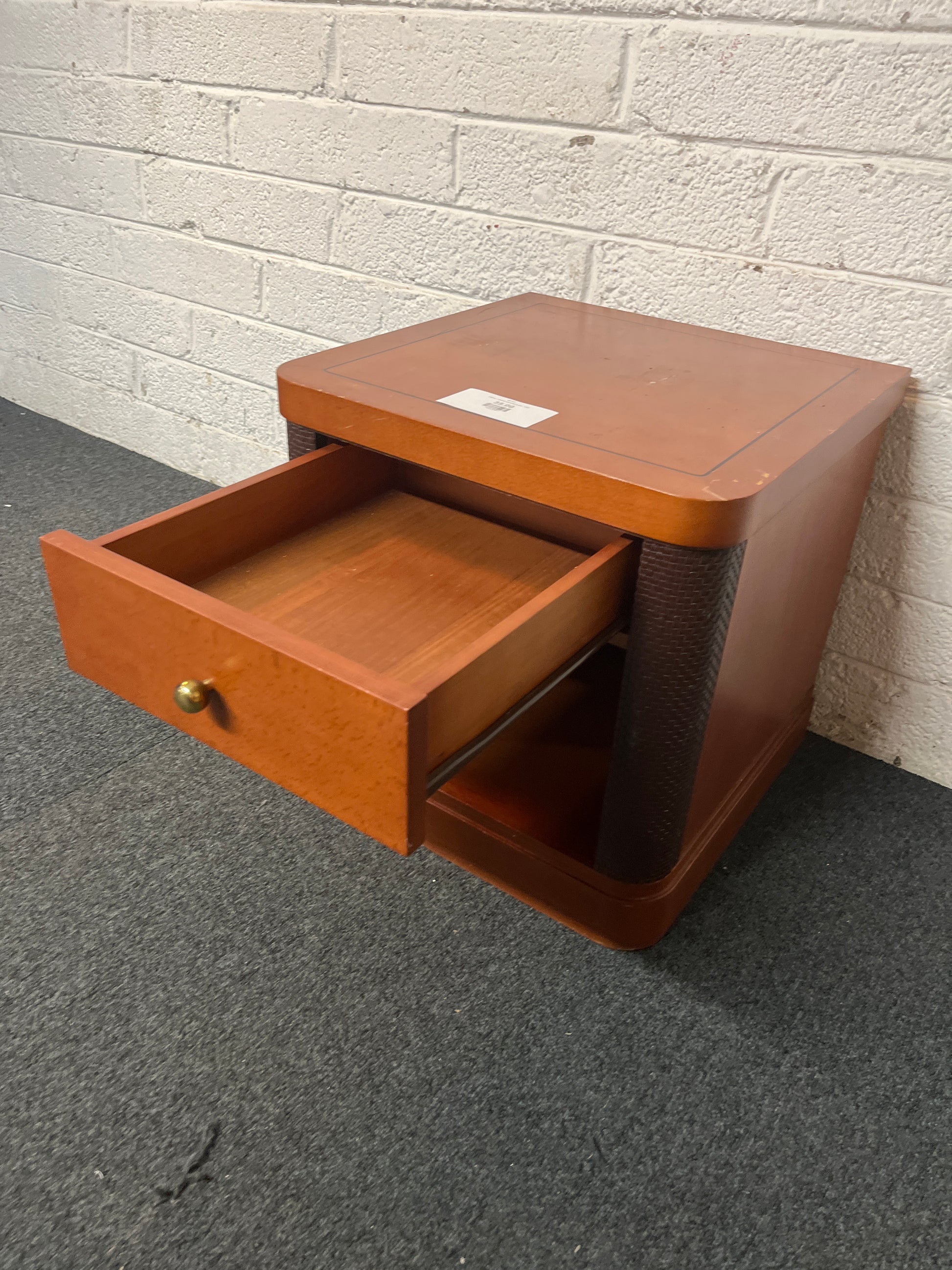cherry 1 drawer bedside locker  1325