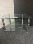 Switch Clear glass tiered corner TV unit (H 500 x W 800 x D 400 mm) 1225 2 image
