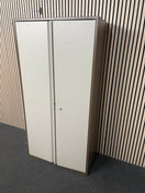Switch 2 door coffee and cream metal storage unit (no key) (H 180 x W 90 x D 42 cm) 3 image