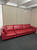 Switch Real wine leather 5 seater sofa (325 cm wide) EX WINDMILL LANE  3325 2 image