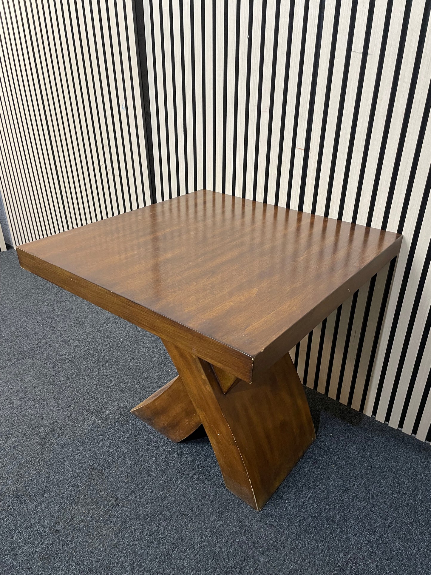 Square darkwood lamp table (H 80 x W 60 x D 40 cm) 4225