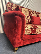 Switch Solid wooden framed floral fabric 3 seater sofa 3 image