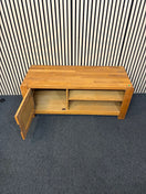Switch Solid oak 1 door low tv unit with shelf space (H 50 x W 120 x D 45 cm) 2226 2 image