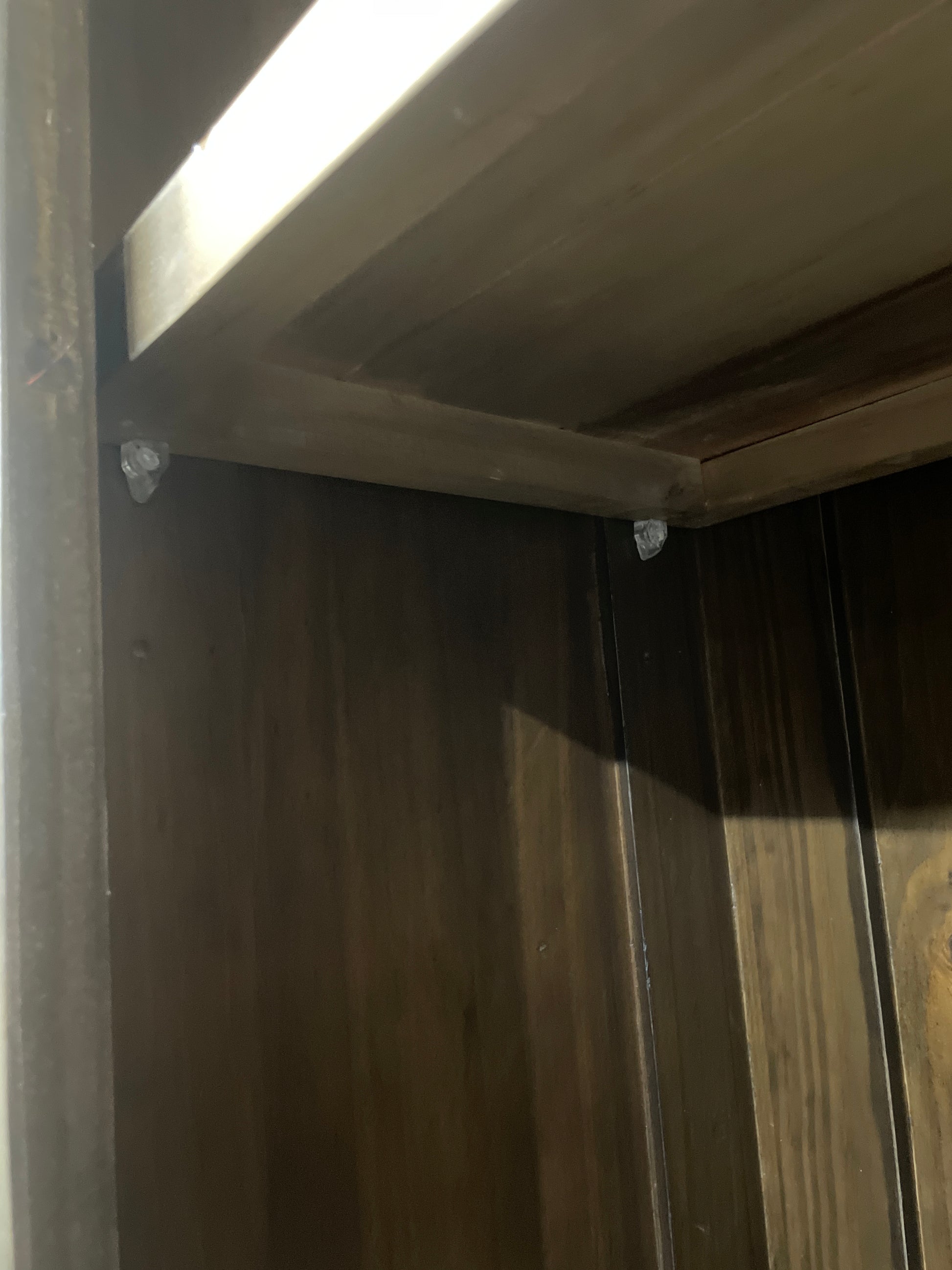 Tall darkwood bookcase (H 180 x W 100 x D 31 cm) 2425