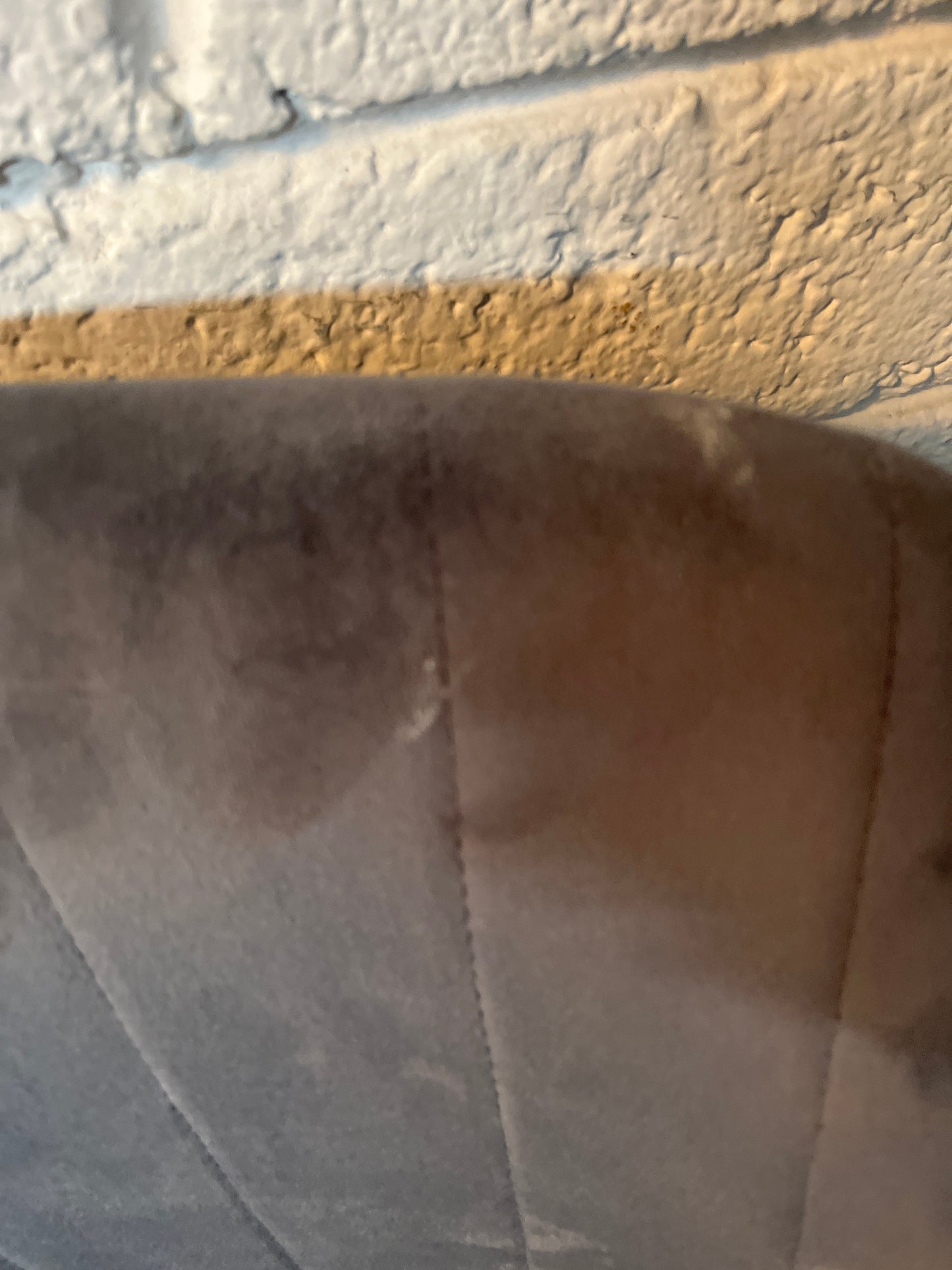 Grey velour fabric club chair 2225