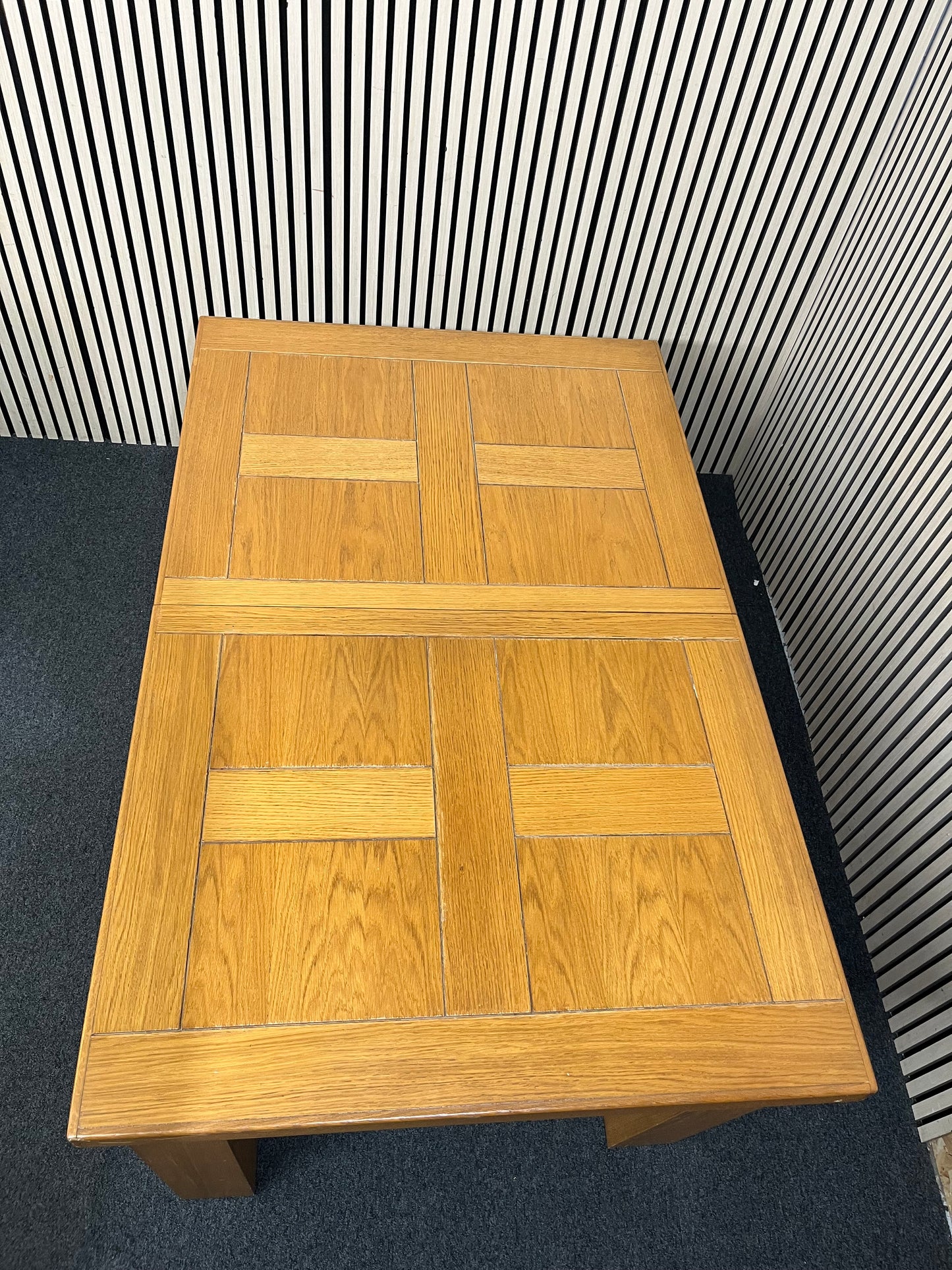 Solid oak extendable dining table (L 140 - 210 x W 90 cm) 3126