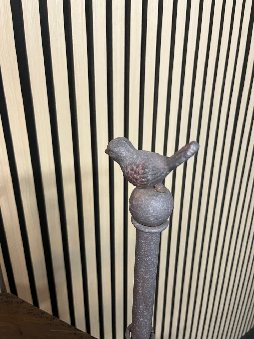 Metal and wood stair effect shelf unit 2325