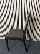 Switch black leatherette dining chair with dark wood frame  2425 3 image