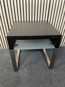 Switch Low darkwood and glass side table  3126 2 image
