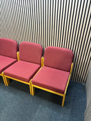 Switch Red fabric, beech framed reception chair  J3949 3 image