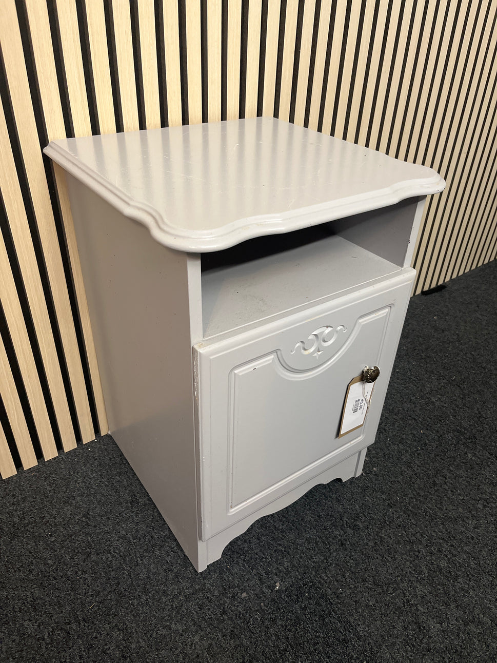 1 door grey painted bedside locker 1325