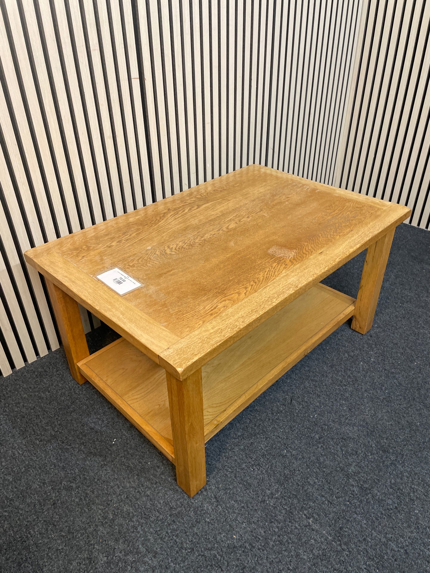 Oak low rectangular coffee table (H 45 x W 60 x D 90 cm) 2425