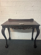 Switch Ornate console mahogany table with upstand 2 image