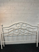 Switch 4 ft 6 white metal bed frame  1325 2 image
