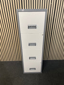 Switch 4 door A4 Grey and white metal filing cabinet (WITH KEY) 2 image