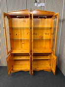 Switch Solid Pine 4+4 glass display unit (H 202 x W 138 x D 42 cm) 43347 3 image