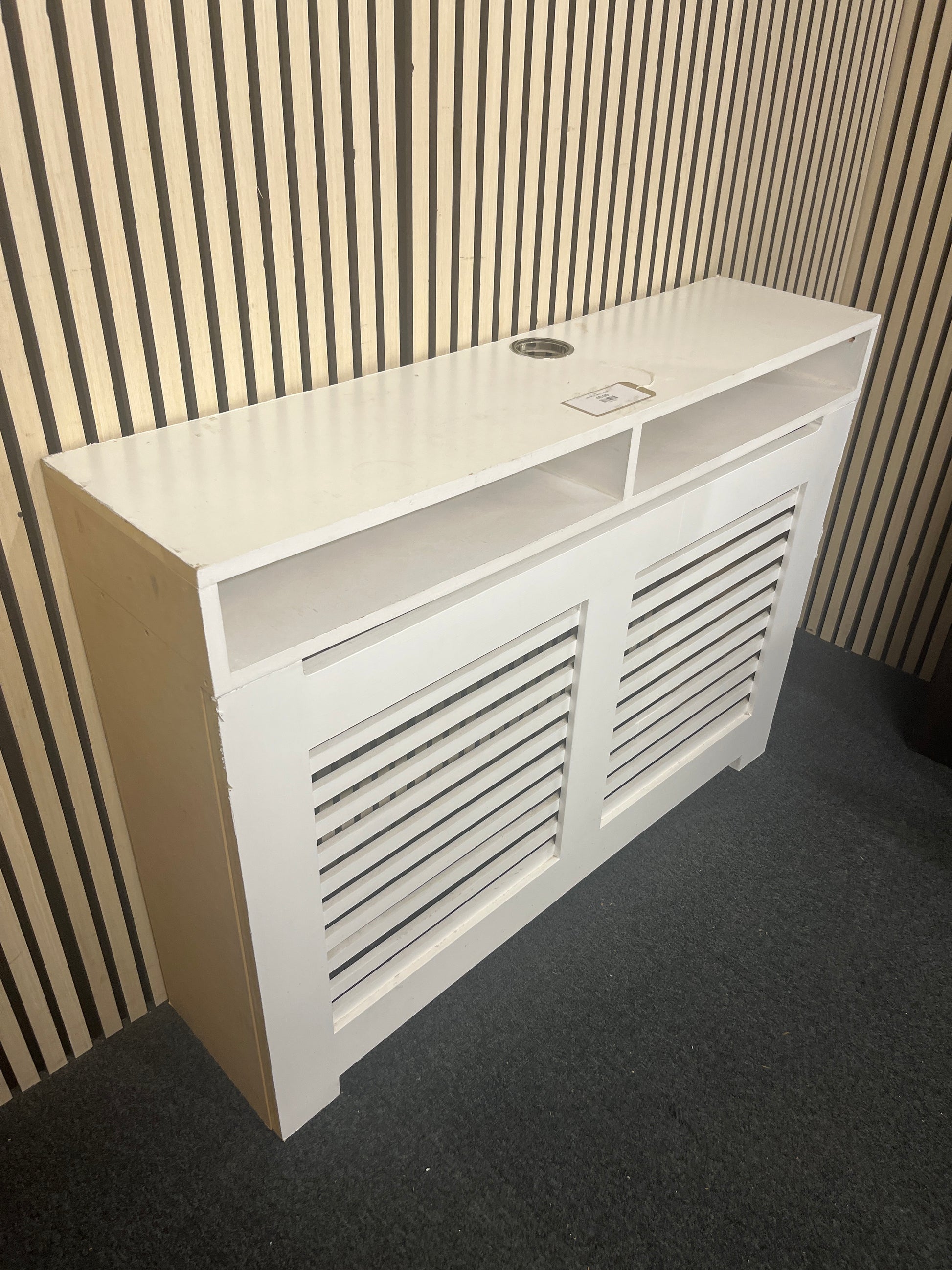 White painted radiator cover 2226