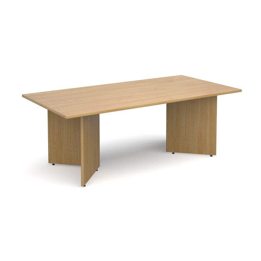 Large wooden rectangular boardroom table 2000mm x 1000mm - Oak