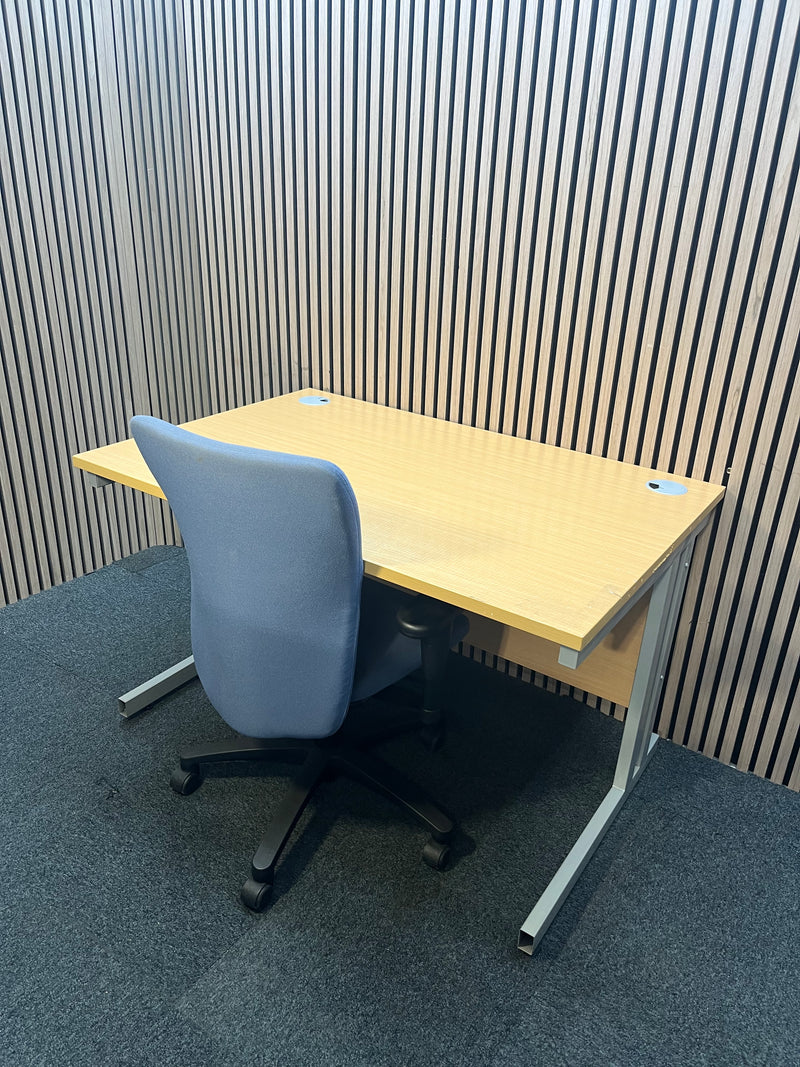 Budget Desk + Swivel Chair Bundle