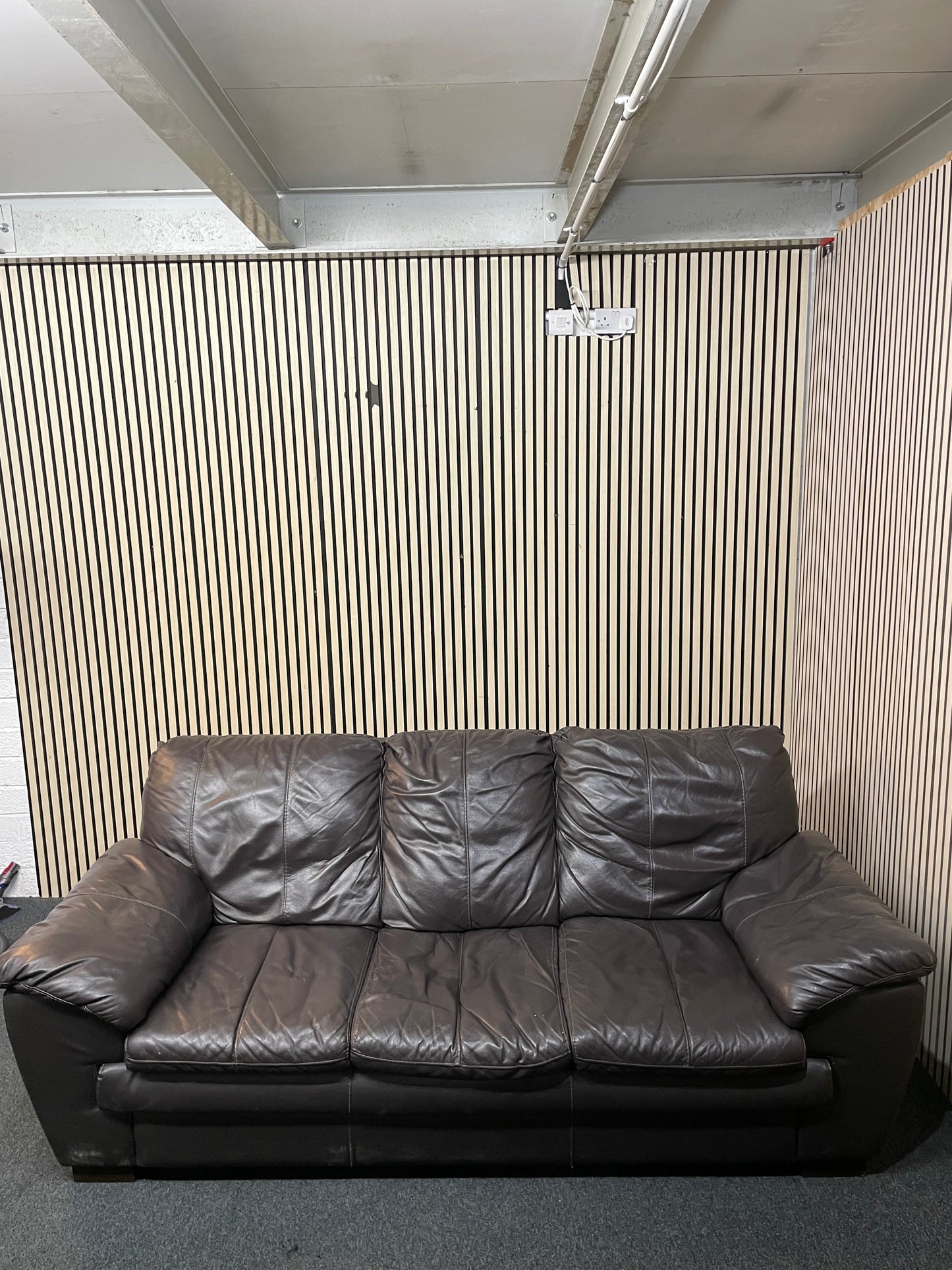 3+2 dark brown sofa real leather sofa suite 3126