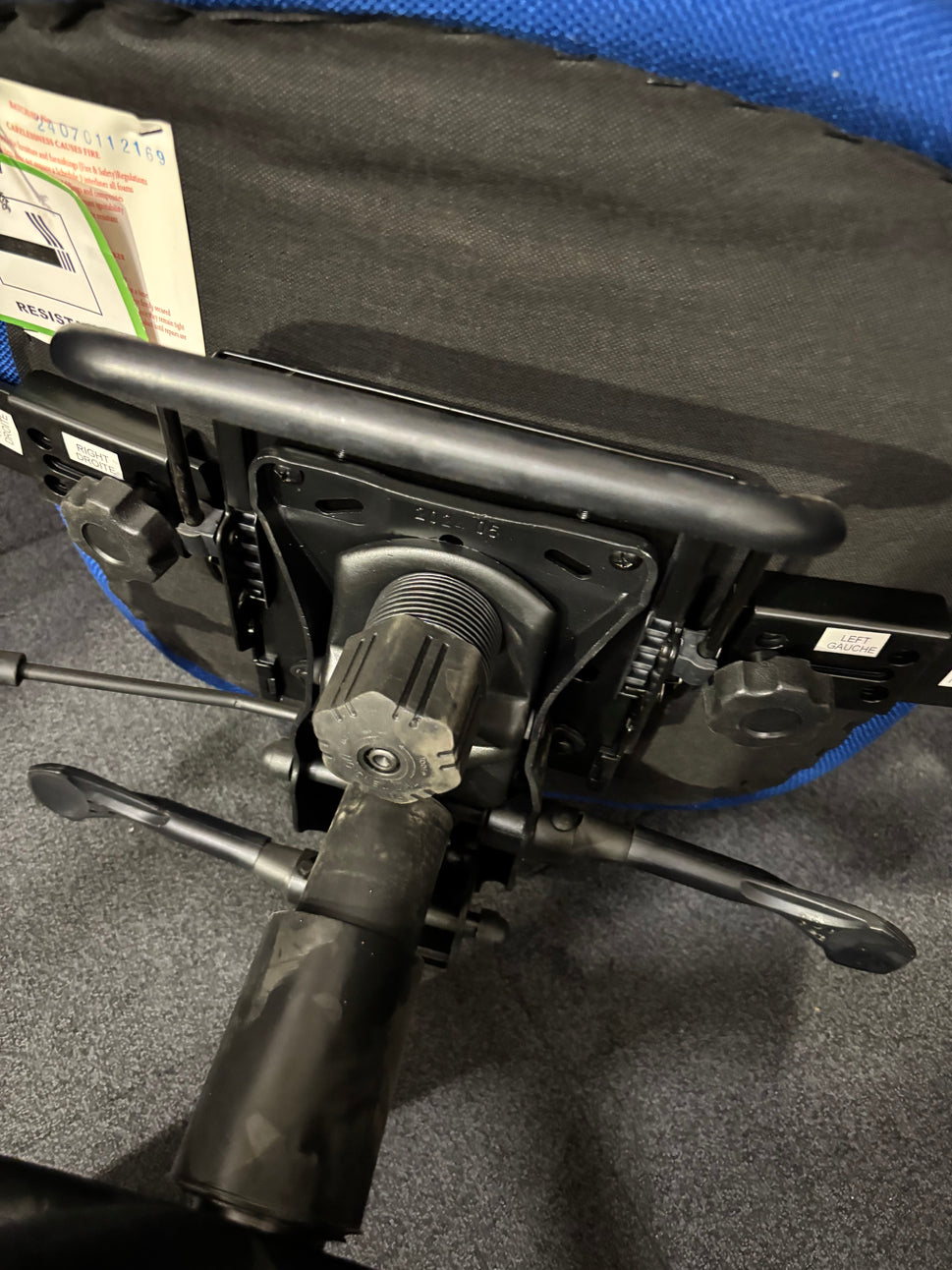 Cornwall multi functional operator chair - blue price inc vat