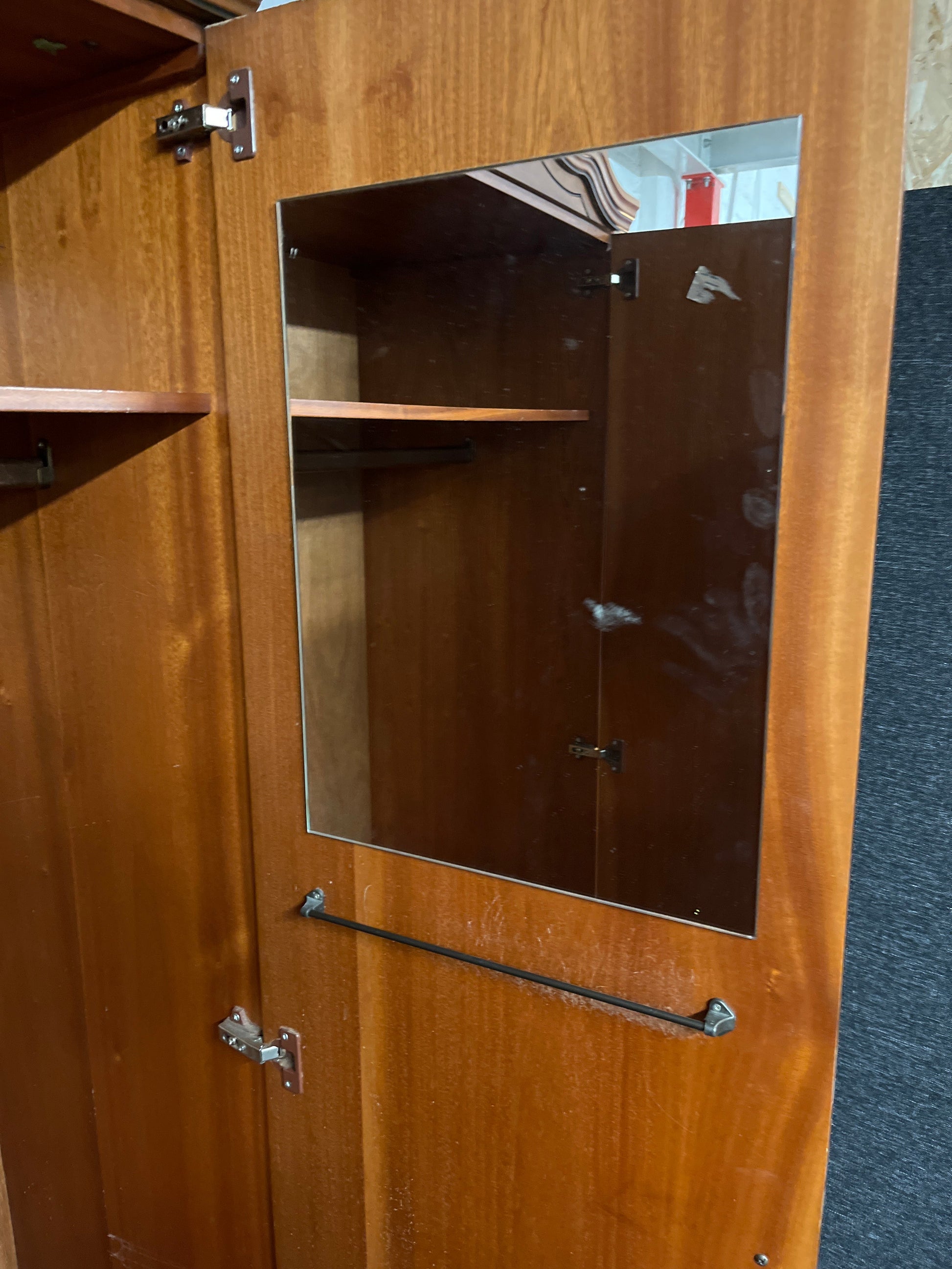 Tall Rossmore mahogany ornate 2 door wardrobe  55Dx195Hx106W cm 2225