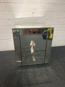 Switch 2 drawer glass bedside locker (cracked)  1325 2 image