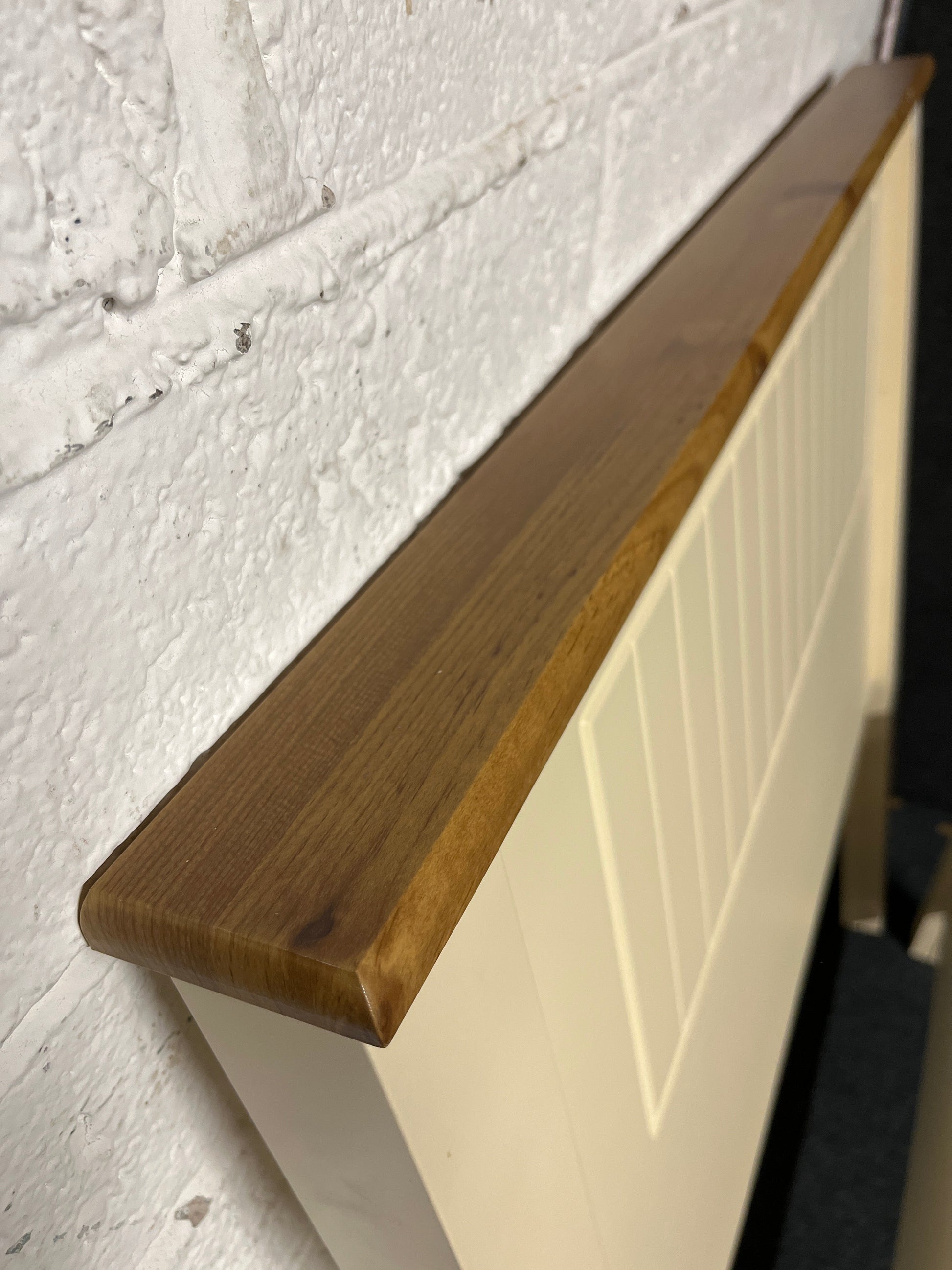 3ft high back cream and oak laminate bed frame  1225