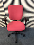 Switch JOTA 2 lever High back swivel chair with height adjustable arms - PASTEL RED 2 image