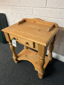 Switch Solid pitch pine 1 drawer lamp table with upstand (H 73 x W 58 x D 38 cm) 2225 3 image