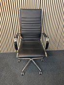 Switch High back black leatherette, chrome framed bari swivel chair  3126 2 image