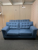 Switch 3+2 dark royal blue fabric sofa suite (Widths: 190 and 210 cm, depth: 100 cm each) 1126 2 image