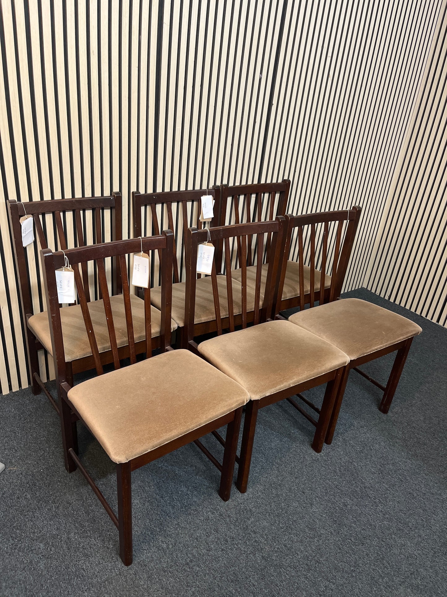 Rossmore Mahogany dining chairs (SET OF 6)