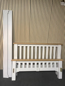 Switch 4Ft 6 high end cream and oak double bed frame 1325 3 image