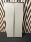 Switch 2 door coffee and cream metal storage unit (no key) (H 180 x W 90 x D 42 cm) 2 image