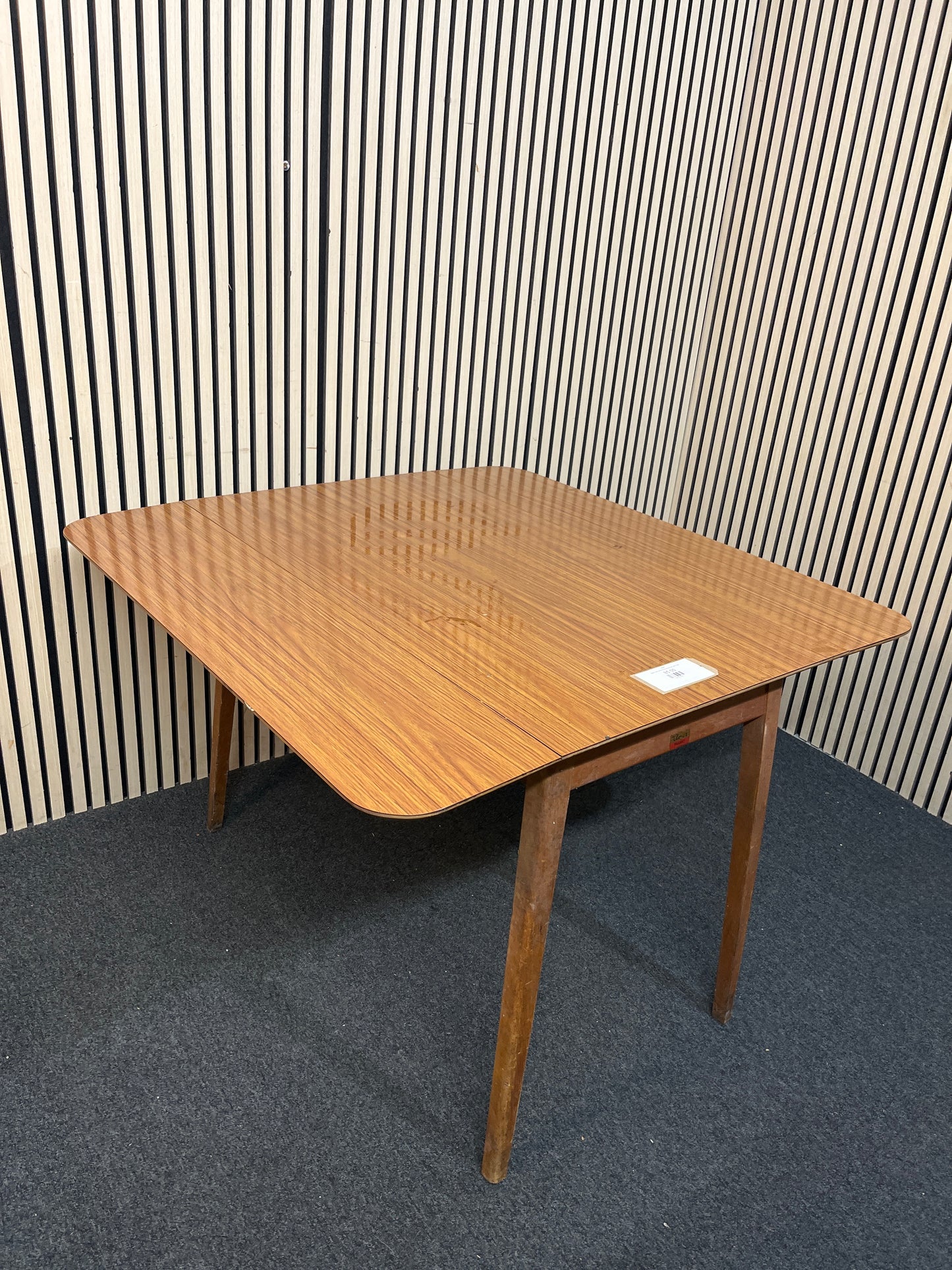Retro solid wood drop leaf kitchen table 2226