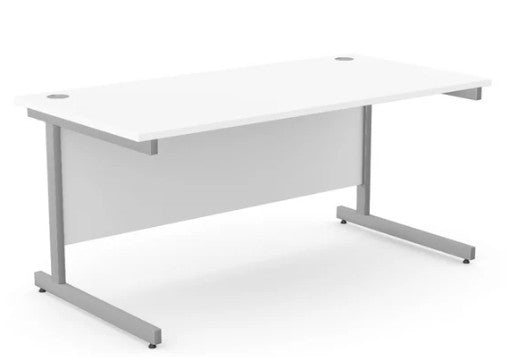 Straight desk 148 with white top (1400mm x 800mm)