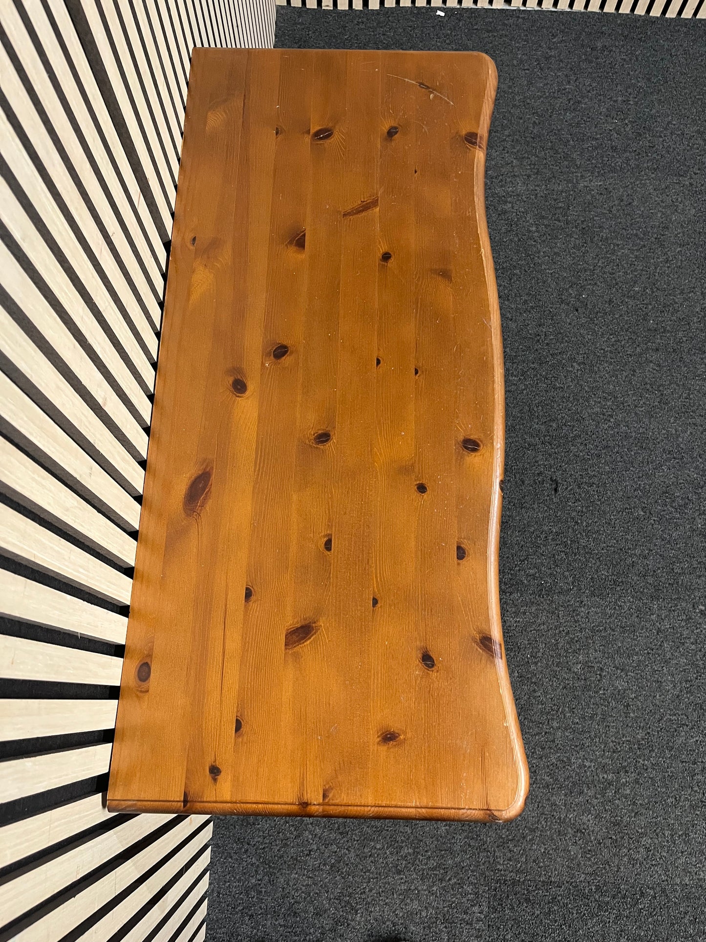 Ducal pine large desk with storage (H 85 x W  95 x D 40 cm) 3126