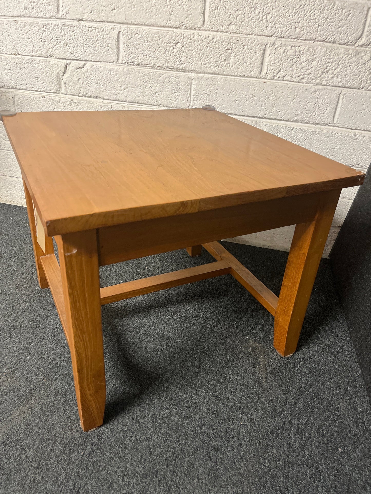 Small solid wood 1 drawer lamp table 1225