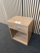 Switch 1 door grey oak laminate bedside locker  2425 2 image