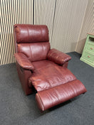 Switch High back brown leather recliner armchair 1126 3 image