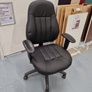 Switch Zeus medium back 24hr task chair - black faux leather 3 image