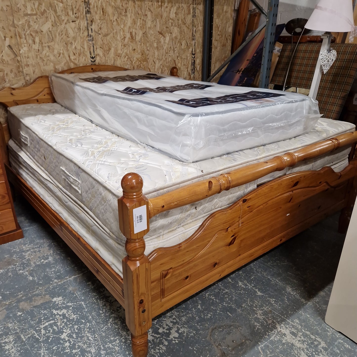 6ft SuperKing size pine bed bed