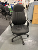 Switch Zeus high back 24hr task chair - black faux leather 3 image